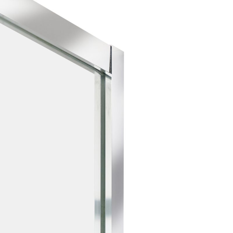 Kvadratisk Brusekabine 80 x 80 x 185 cm Gennemsigtigt Glas Sølvramme