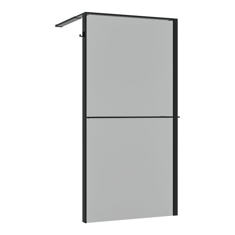 Walk-in Brusevæg Evanna 120 cm Grafit/Transparent | 5063022658555