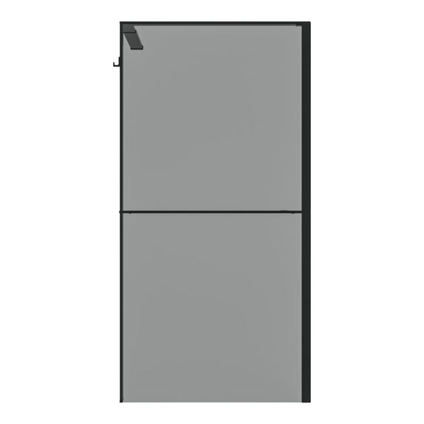 Walk-in Brusevæg Evanna 120 cm Grafit/Transparent | 5063022658555