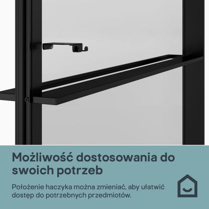 Walk-in Brusevæg Evanna 120 cm Grafit/Transparent | 5063022658555