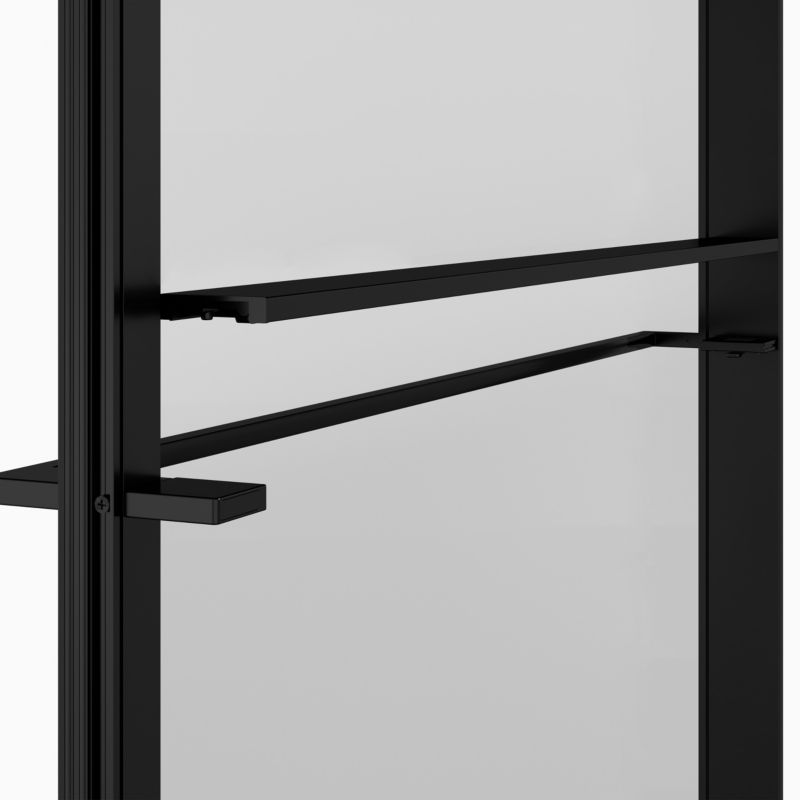 Walk-in Brusevæg Evanna 120 cm Grafit/Transparent | 5063022658555