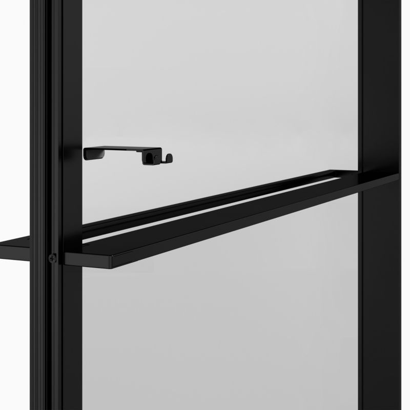 Walk-in Brusevæg Evanna 120 cm Grafit/Transparent | 5063022658555