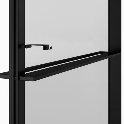 Walk-in Brusevæg Evanna 120 cm Grafit/Transparent | 5063022658555
