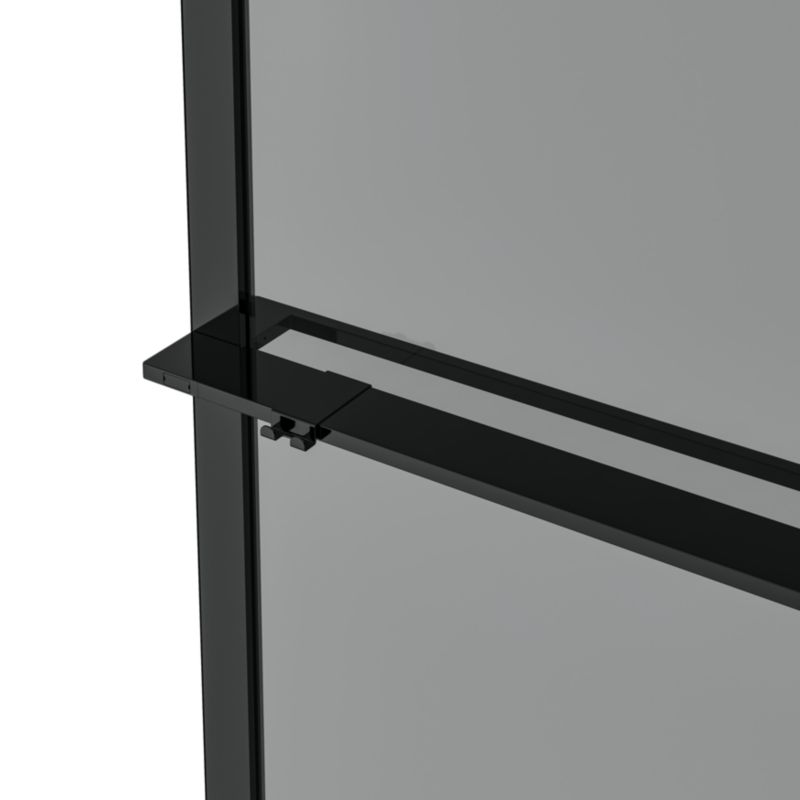 Walk-in Brusevæg Evanna 120 cm Grafit/Transparent | 5063022658555