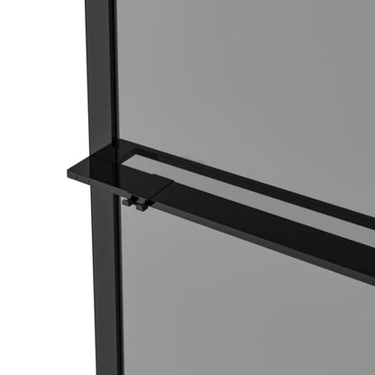 Walk-in Brusevæg Evanna 120 cm Grafit/Transparent | 5063022658555