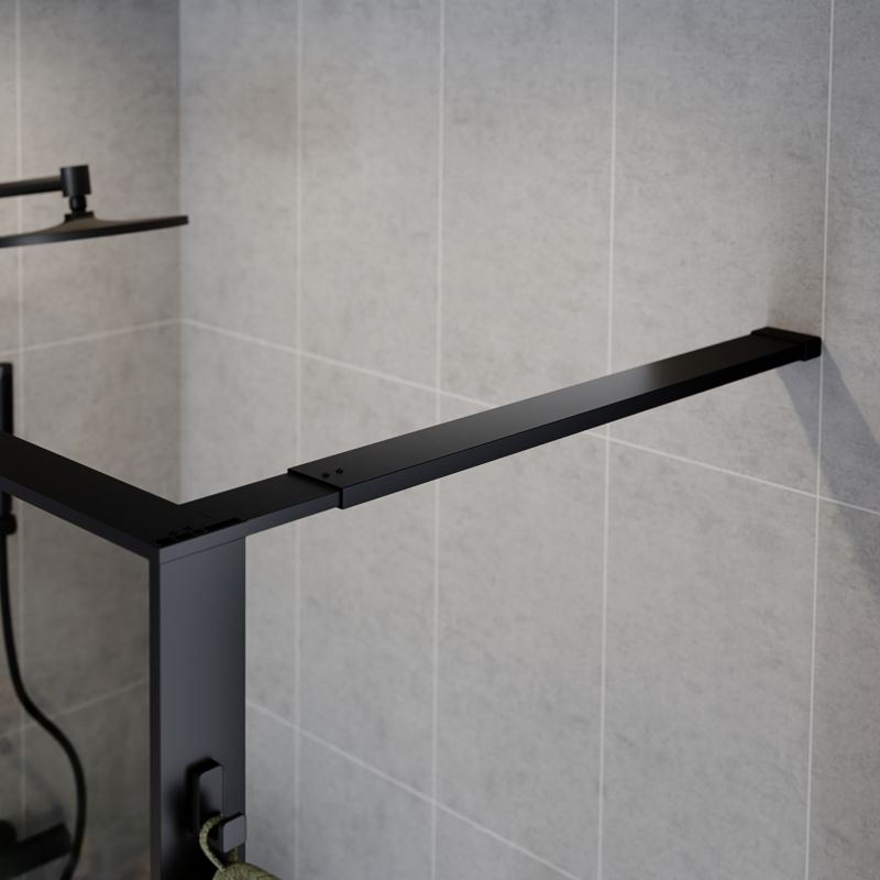 Walk-in Brusevæg Evanna 120 cm Grafit/Transparent | 5063022658555
