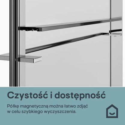 Walk-in Brusevæg Evanna 100 cm Krom/Transparent