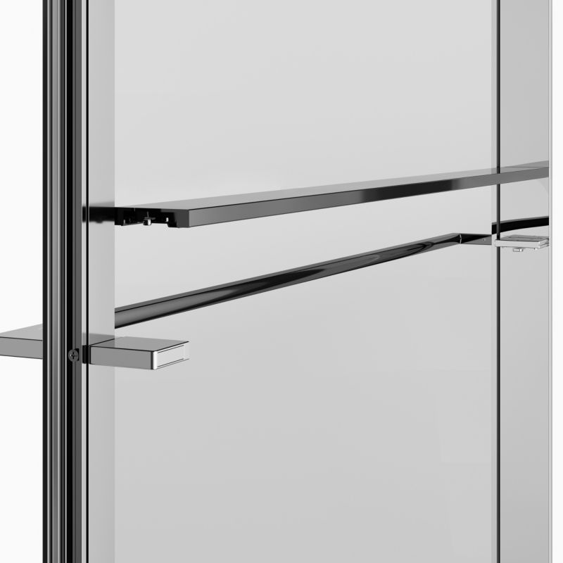 Walk-in Brusevæg Evanna 100 cm Krom/Transparent