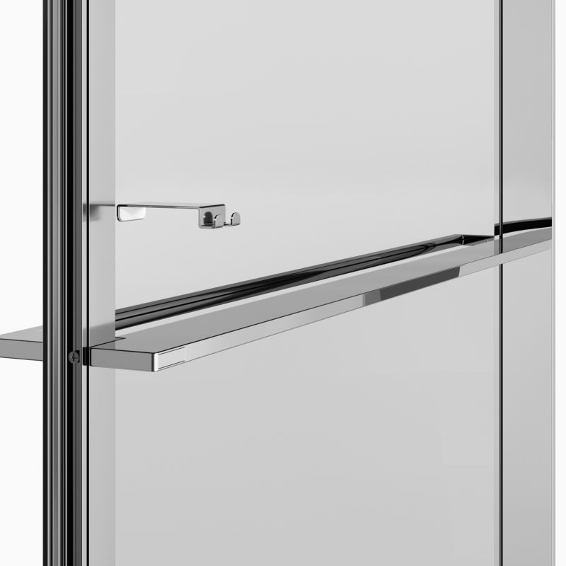 Walk-in Brusevæg Evanna 100 cm Krom/Transparent