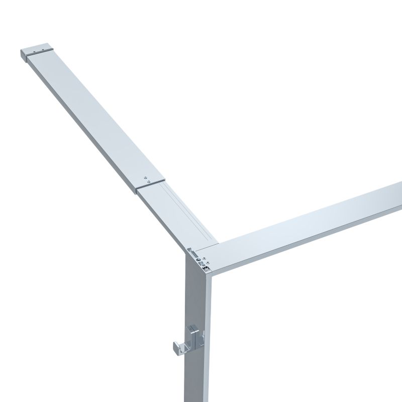 Walk-in Brusevæg Evanna 100 cm Krom/Transparent