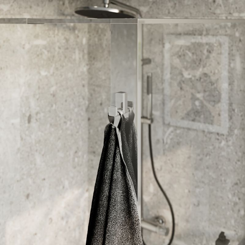 Walk-in Brusevæg Evanna 100 cm Krom/Transparent