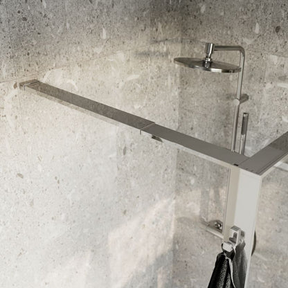 Walk-in Brusevæg Evanna 100 cm Krom/Transparent