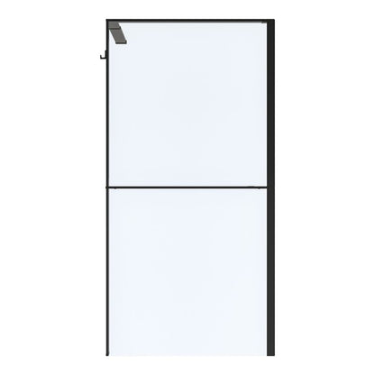 Walk-in Brusevæg 120 cm Sort/Transparent
