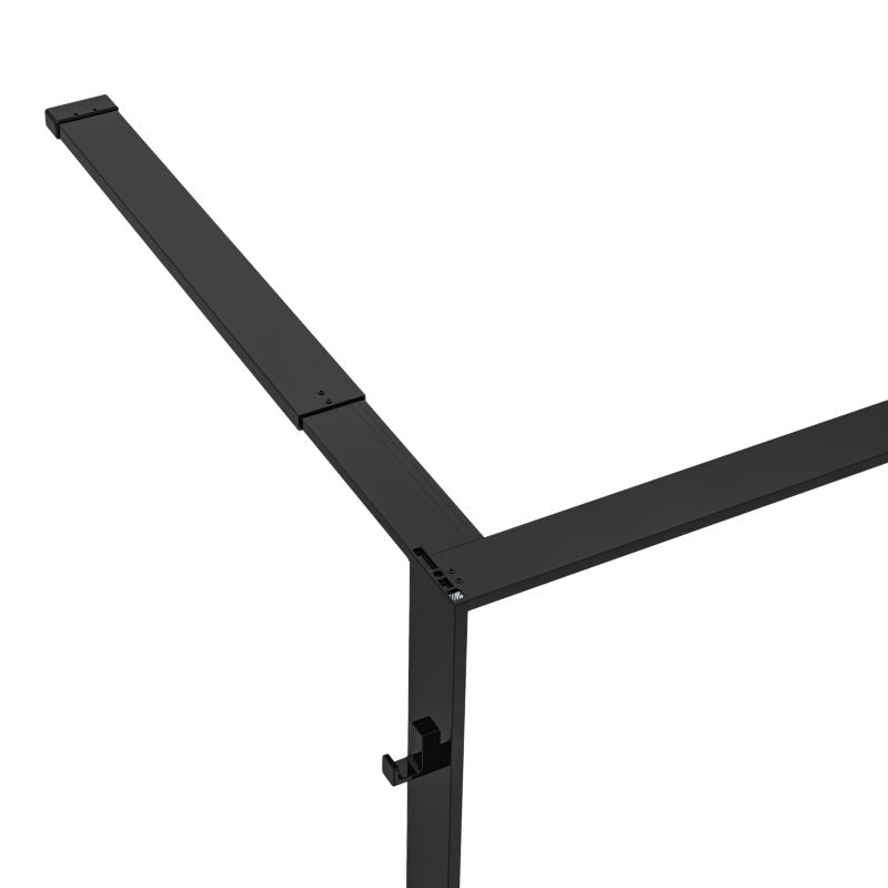 Walk-in Brusevæg 120 cm Sort/Transparent