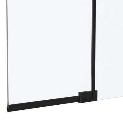 Walk-in Brusevæg Evanna 120 cm Sort