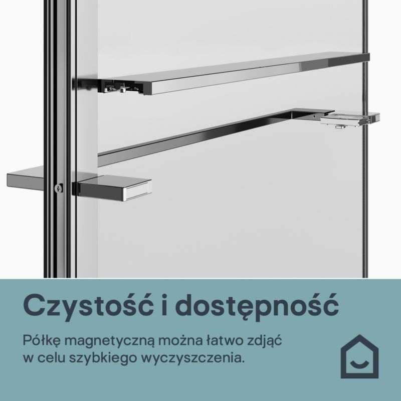 Walk-in Brusevæg Evanna 120 cm Krom/Transparent