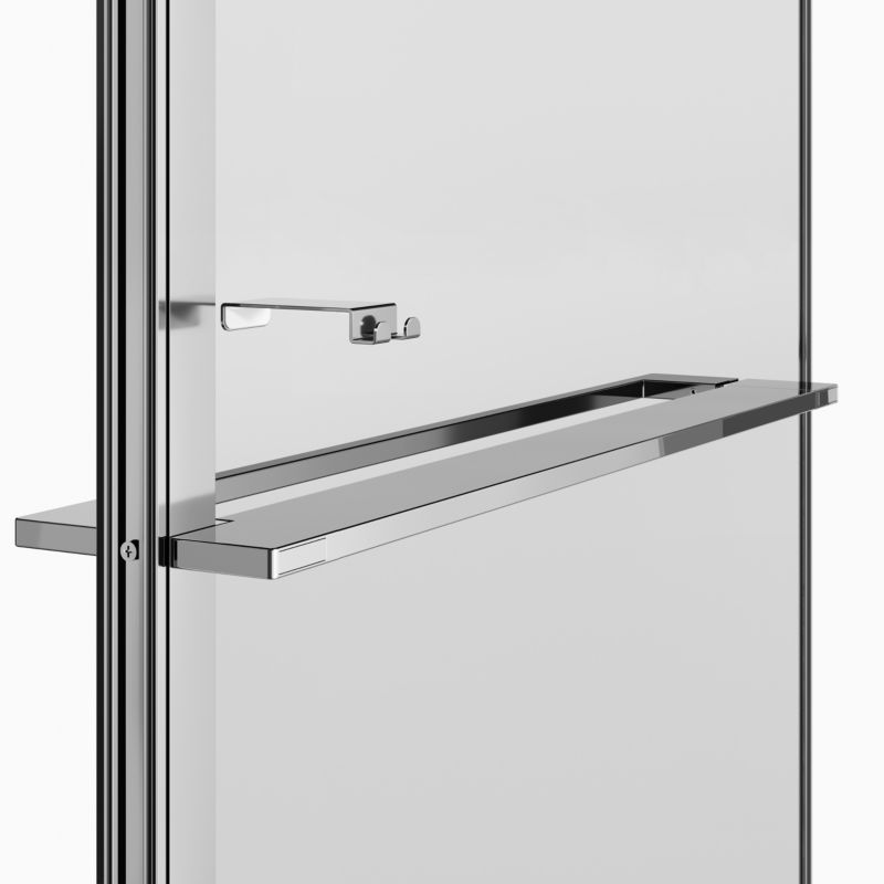 Walk-in Brusevæg Evanna 120 cm Krom/Transparent