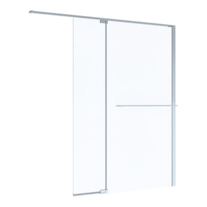 Walk-in Brusevæg Evanna 120 cm Krom/Transparent