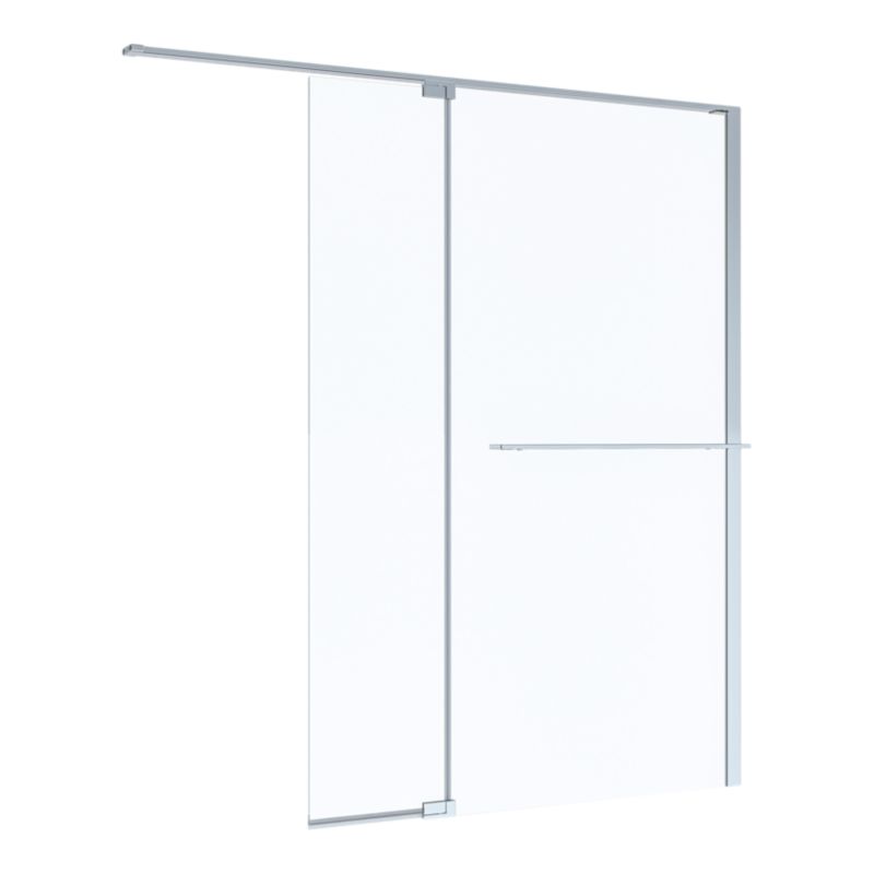 Walk-in Brusevæg Evanna 120 cm Krom/Transparent