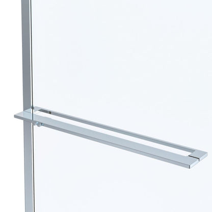 Walk-in Brusevæg Evanna 120 cm Krom/Transparent