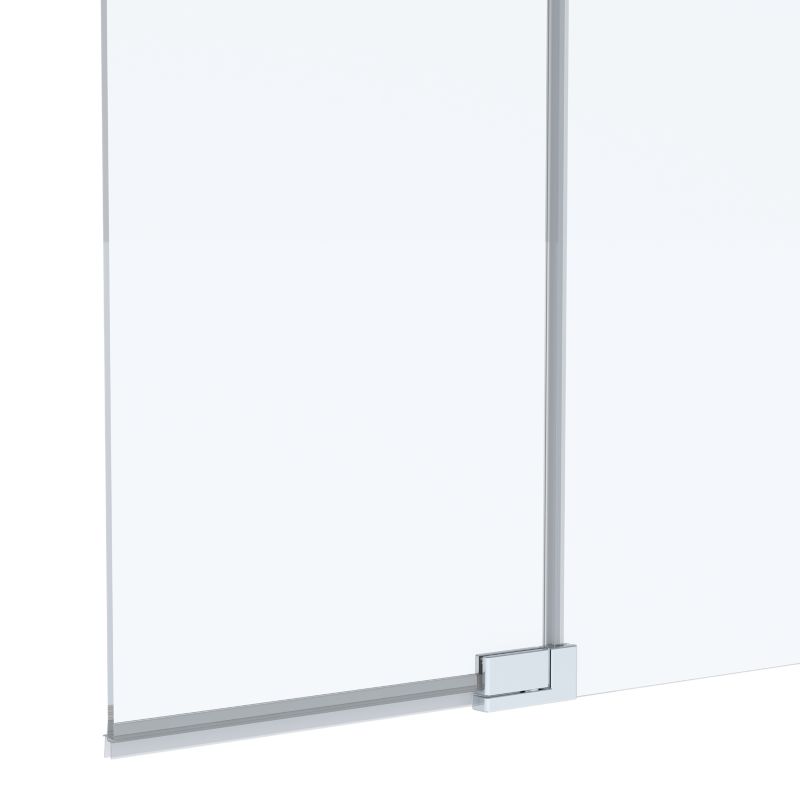 Walk-in Brusevæg Evanna 120 cm Krom/Transparent