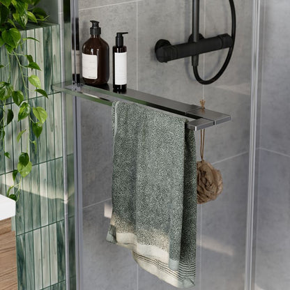 Walk-in Brusevæg Evanna 120 cm Krom/Transparent