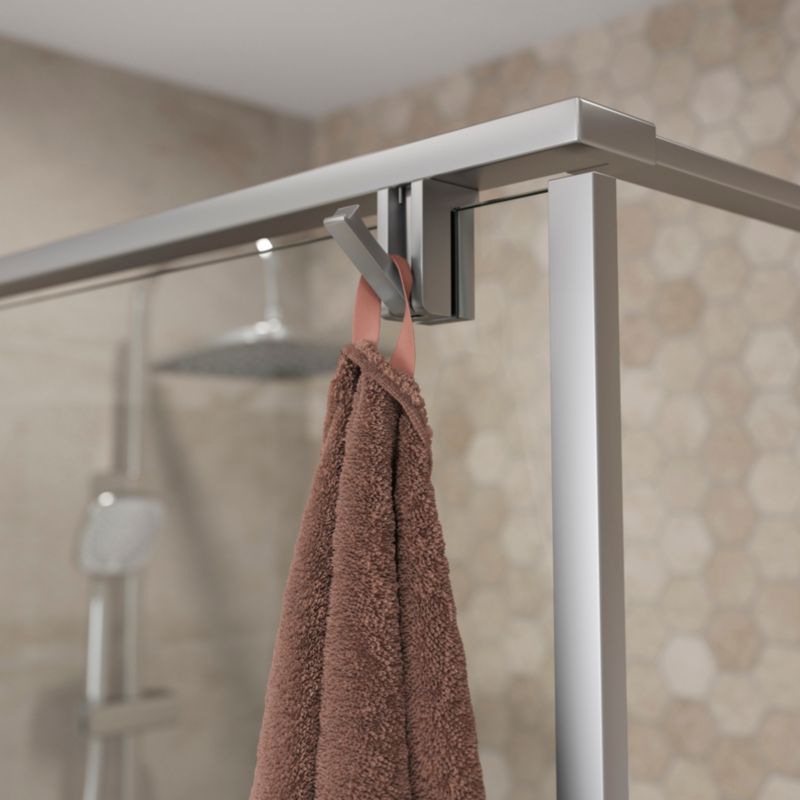 Walk-in Brusevæg Ezili 100 cm Krom/Transparent