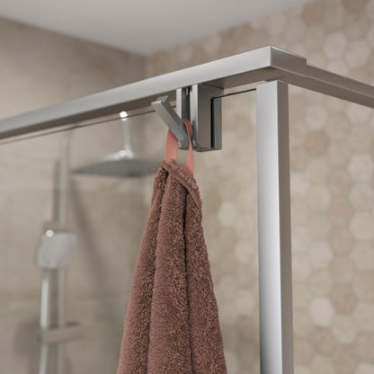 Walk-in Brusevæg Ezili 100 cm Krom/Transparent