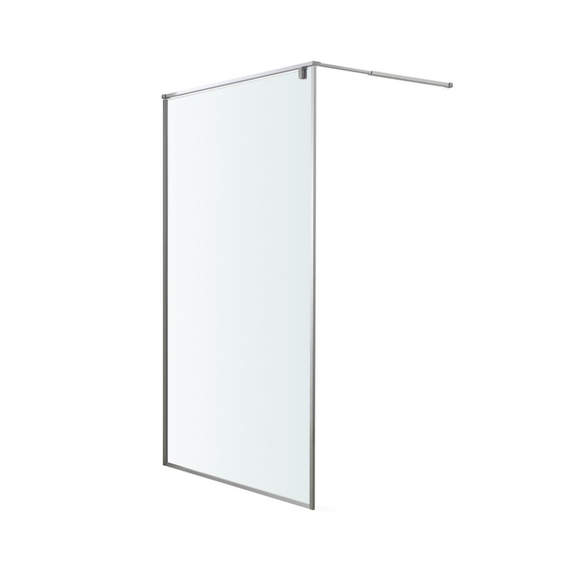 Walk-in Brusevæg Ezili 100 cm Krom/Transparent