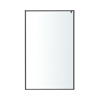 Walk-in Brusevæg Ezili 100 cm Sort Gennemsigtig | 5059340159614
