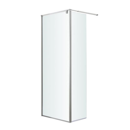 Walk-in Brusevæg Ezili 119x195 cm Krom/Transparent | 5059340077659