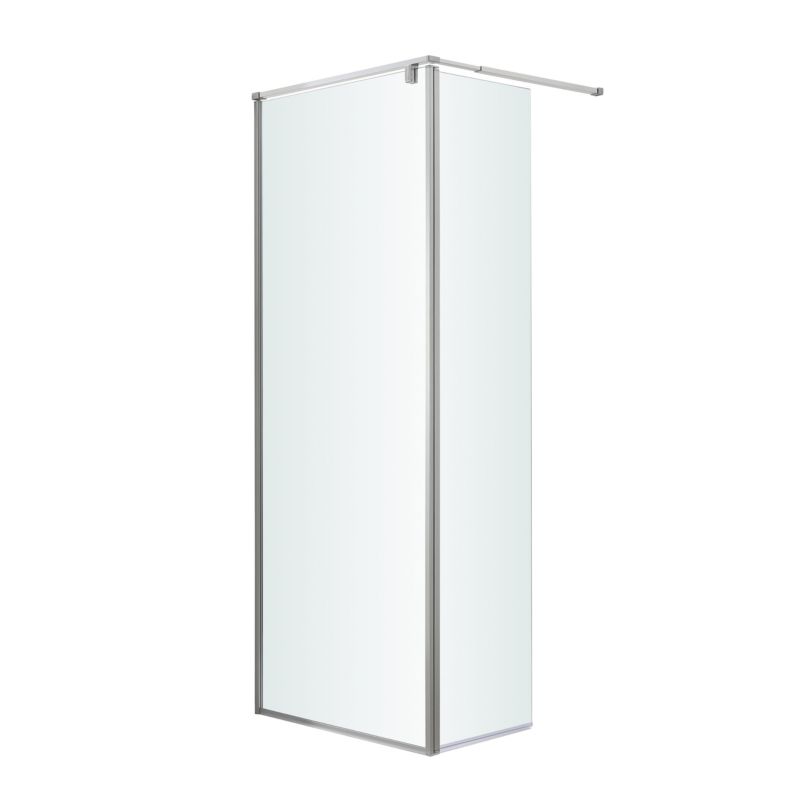 Walk-in Brusevæg Ezili 119x195 cm Krom/Transparent | 5059340077659