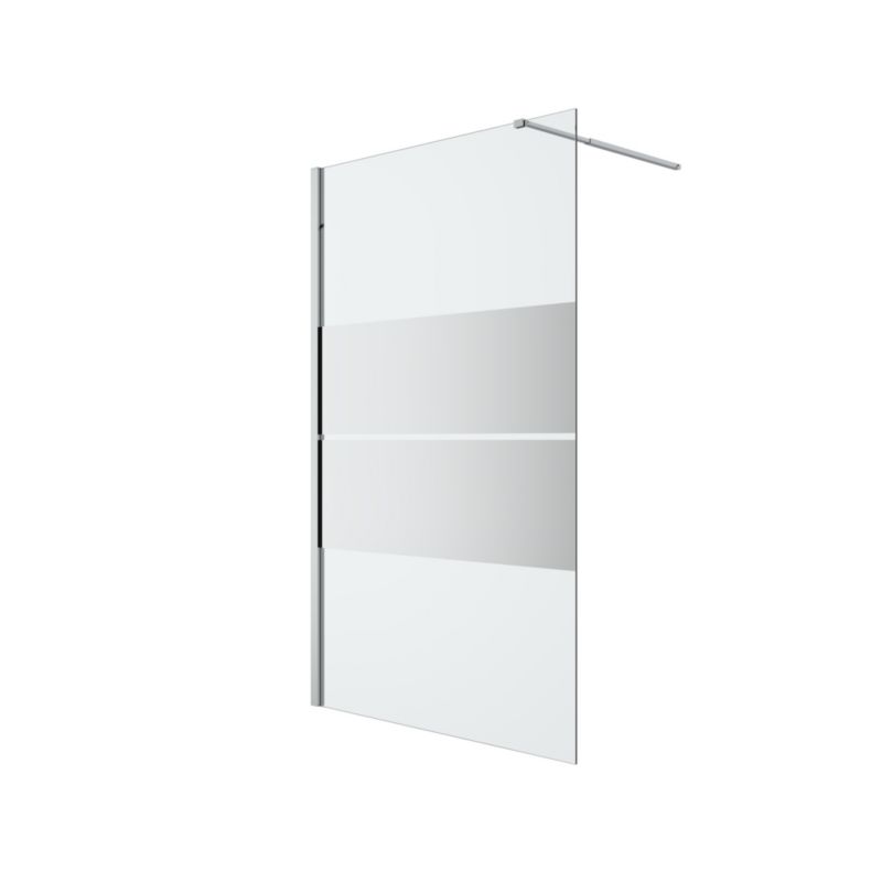 Walk-in Brusevæg Ledava 120 cm Krom Spejlglas