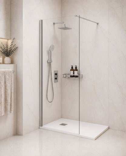 Walk-in Brusevæg Ledava 70 cm Krom/Transparent | 5063022041890