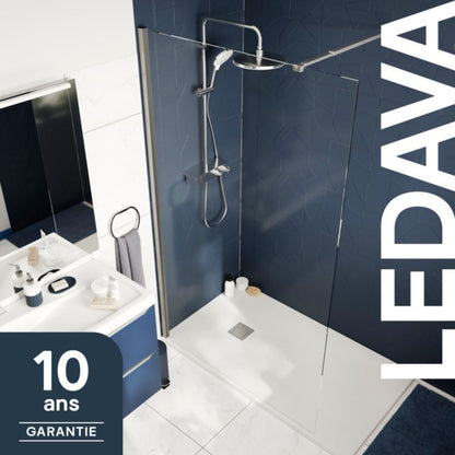 Walk-in Brusevæg Ledava 70 cm Krom/Transparent | 5063022041890