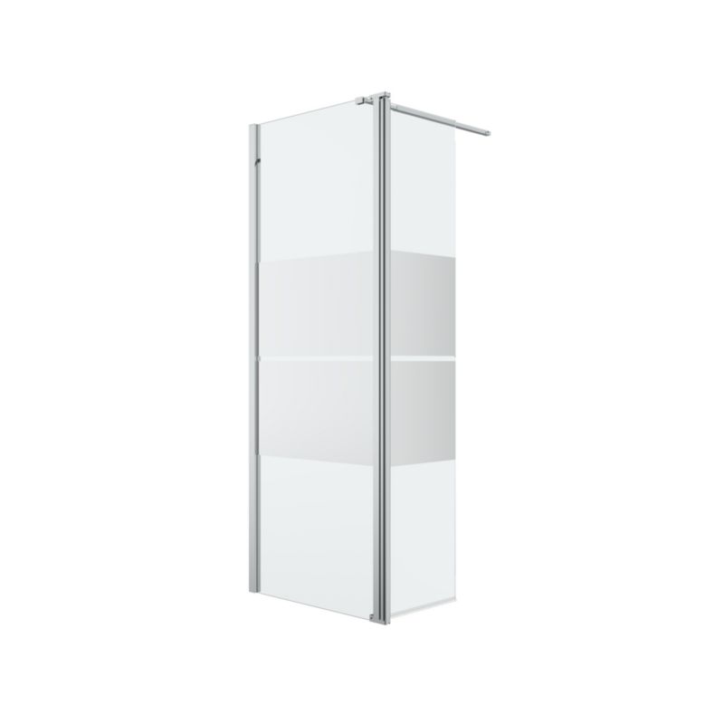 Walk-in Brusevæg Ledava 125 cm Krom Spejlglas