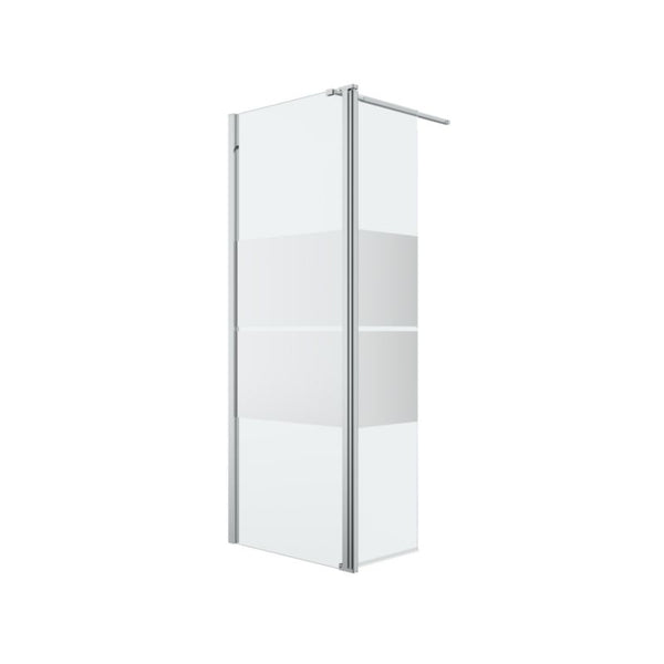 Walk-in Brusevæg Ledava 125 cm Krom Spejlglas