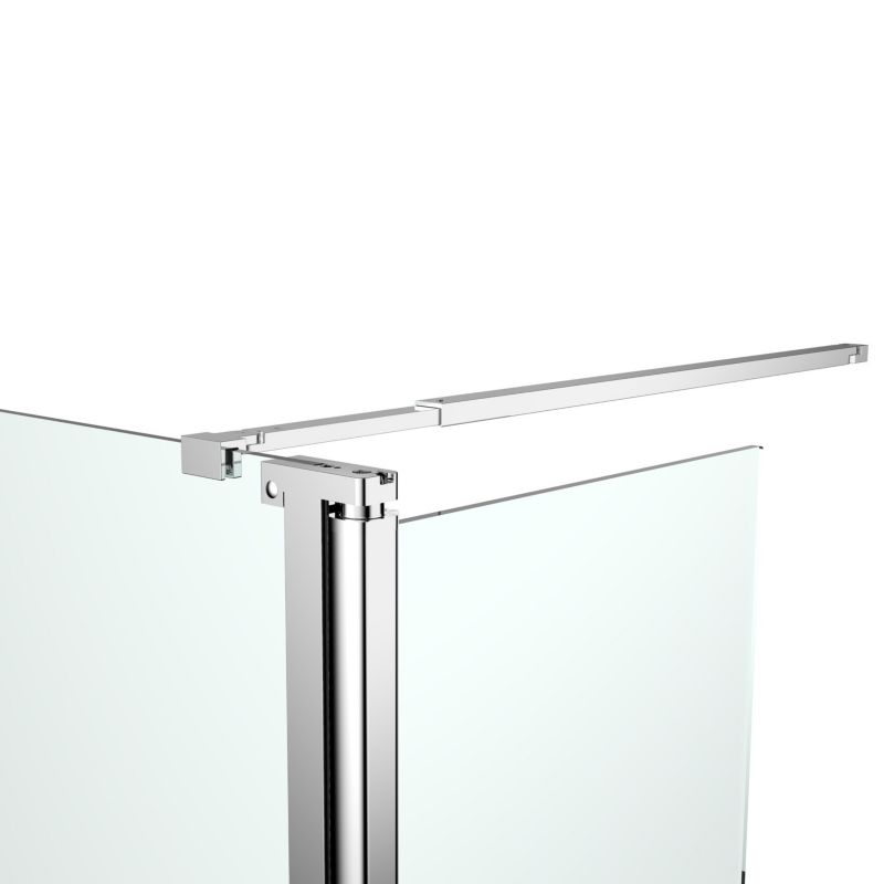 Walk-in Brusevæg Ledava 125 cm Krom Spejlglas