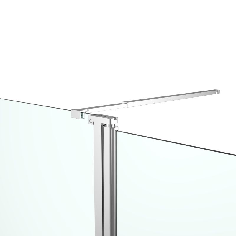 Walk-in Brusevæg Ledava 125 cm Krom Spejlglas