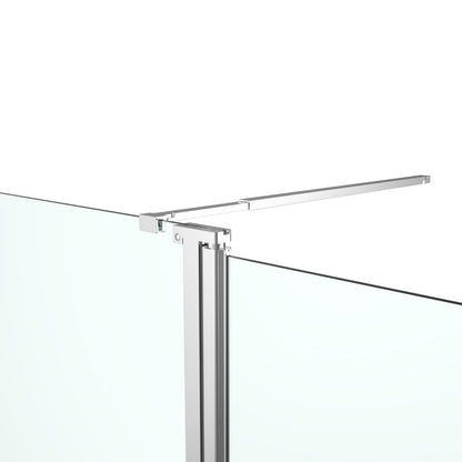 Walk-in Brusevæg Ledava 125 cm Krom Spejlglas