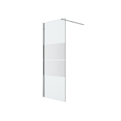 Walk-in Brusevæg Ledava 80 cm Krom Spejlglas