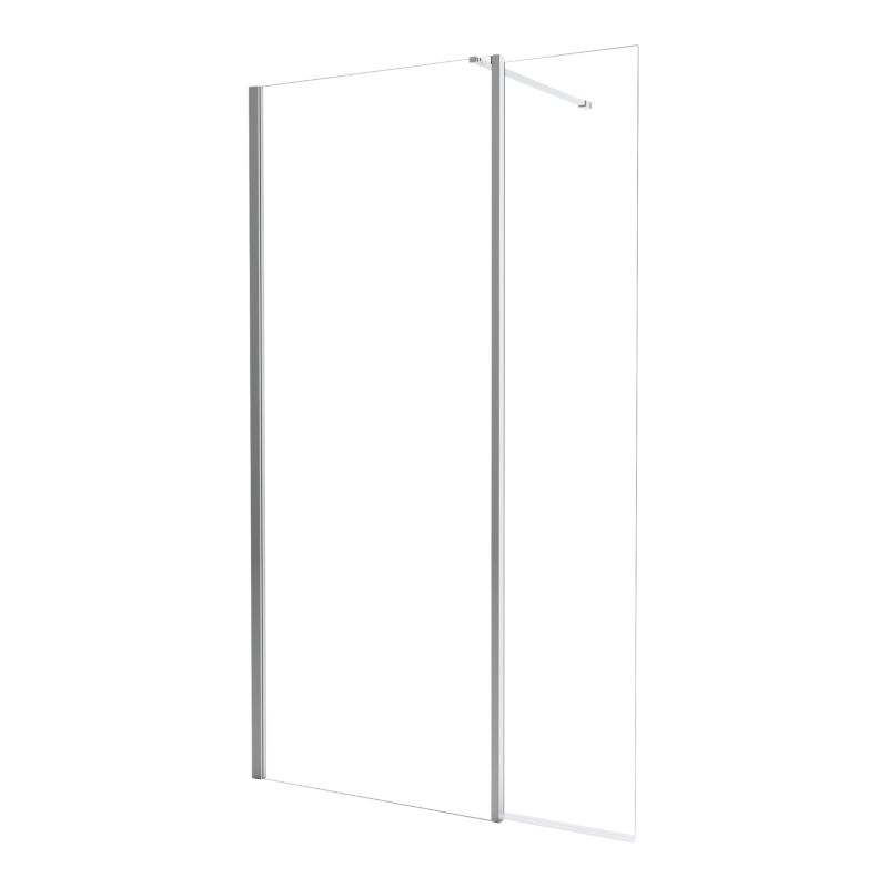 Walk-in Brusevæg Maza 80+40 cm Krom/Transparent