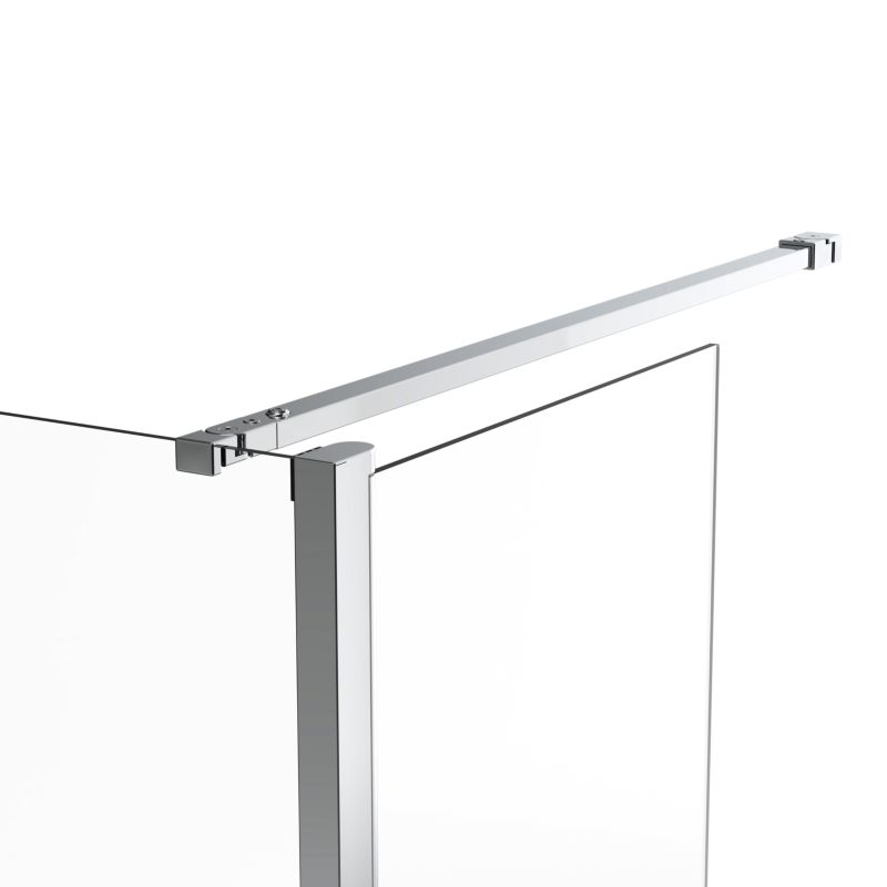 Walk-in Brusevæg Maza 80+40 cm Krom/Transparent