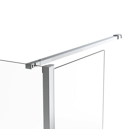 Walk-in Brusevæg Maza 80+40 cm Krom/Transparent