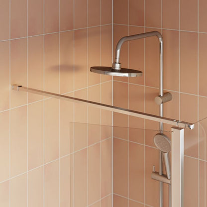 Walk-in Brusevæg Maza 80+40 cm Krom/Transparent
