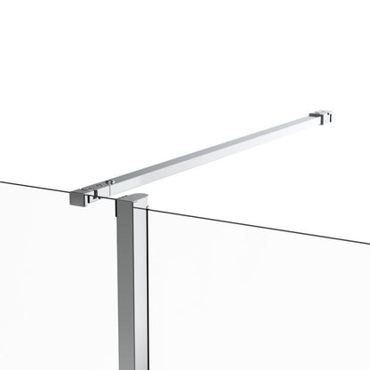 Walk-in Brusevæg Maza 80+40 cm Krom/Transparent