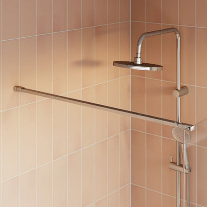 Walk-in brusekabine Maza 90x200 cm Krom/Transparent Hærdet glas
