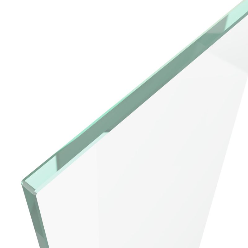 Walk-in brusekabine Maza 90x200 cm Krom/Transparent Hærdet glas