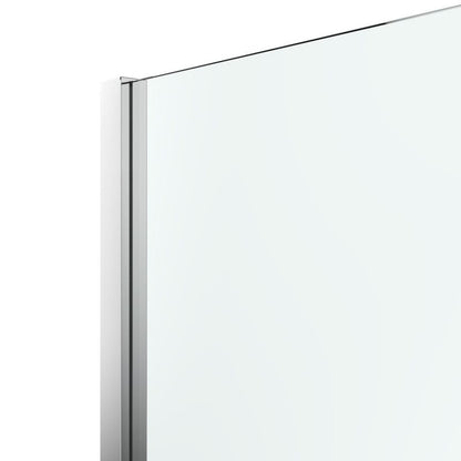 Walk-in Brusevæg 100 cm Krom Gennemsigtigt Glas