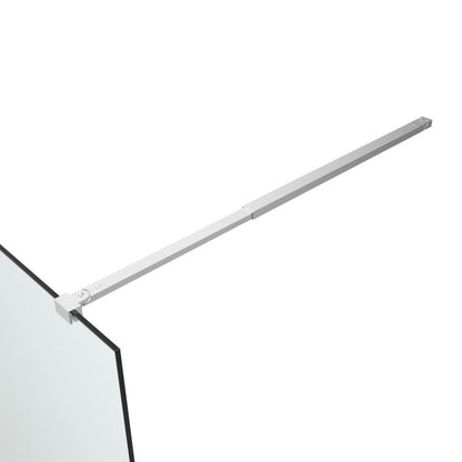 Walk-in Brusevæg 100 cm Krom Gennemsigtigt Glas